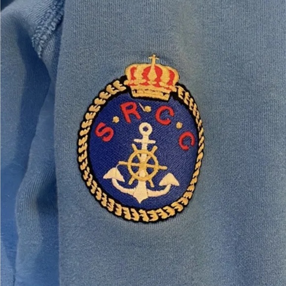 Pelle P Petterson Mens Team Sailing Racing Full Zip Hoodie M Nautical Blue Rare - Picture 5 of 10